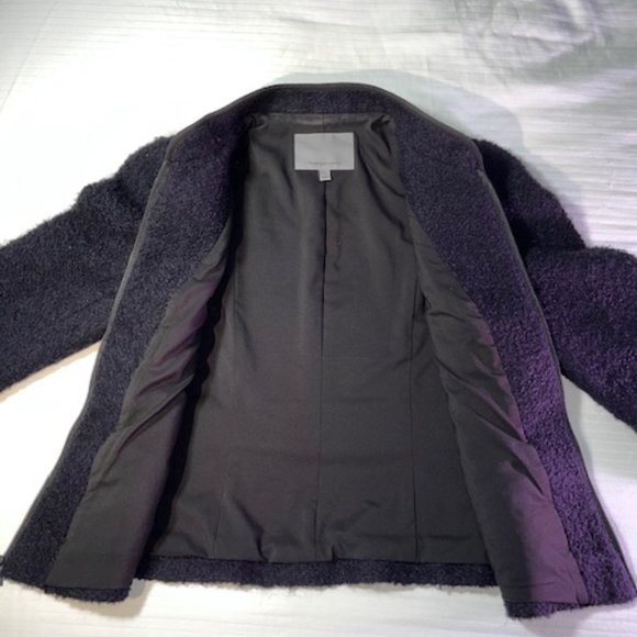 Classiques Entier unique, tailored navy blazer with black trim XS - Picture 12 of 16